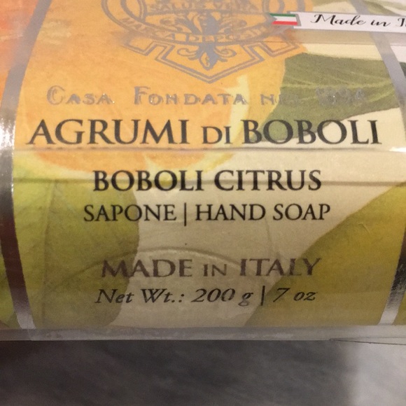 Citrus Scented Hand Soap Made in Italy by La Florentina Set of Two 7oz Bars NWT - Picture 15 of 16